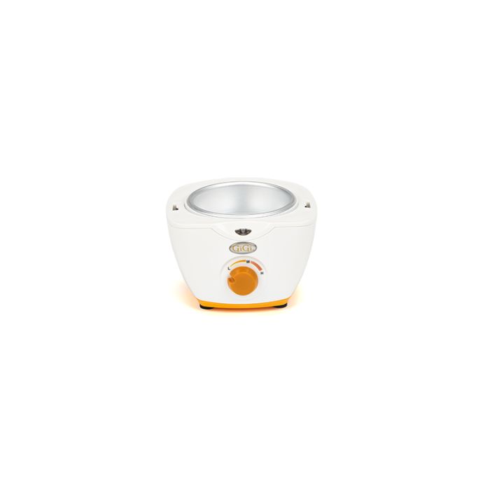 Angled top view of GiGi Honee Wax Warmer with no lid with a full view of its wax well