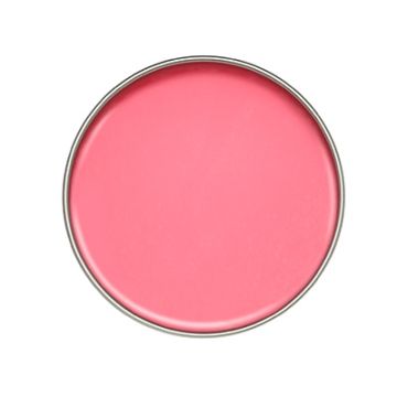 Top view of an open can of Satin Smooth Multidirectional Application Rose Aroma Hard Wax showing its glossy pink color
